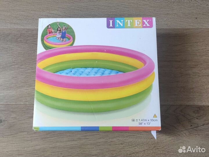 Детский надувной бассейн intex