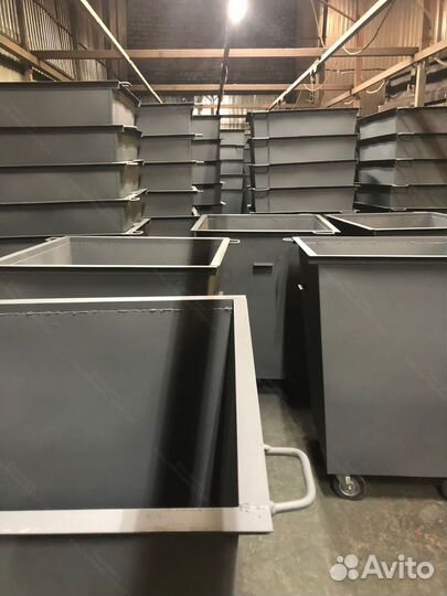 Контейнер мусорный с крышкой 0,75 м3 Арт kk7976