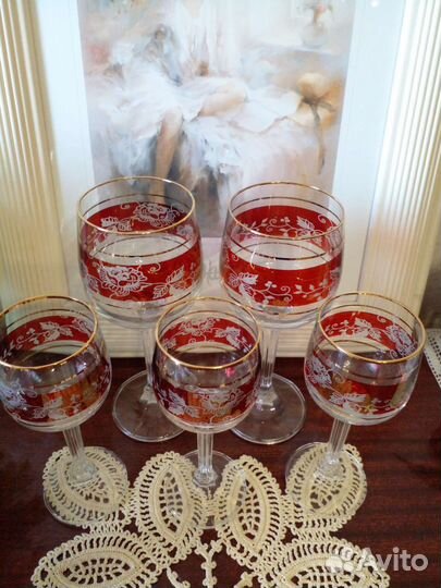 Фужеры и рюмки. Богемия