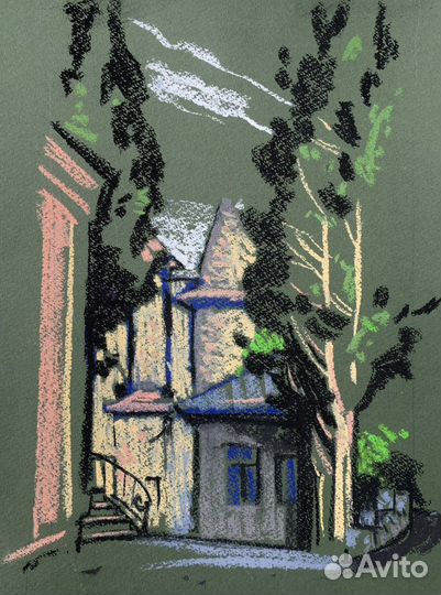 Графика. Пейзаж пастелью. Наброски