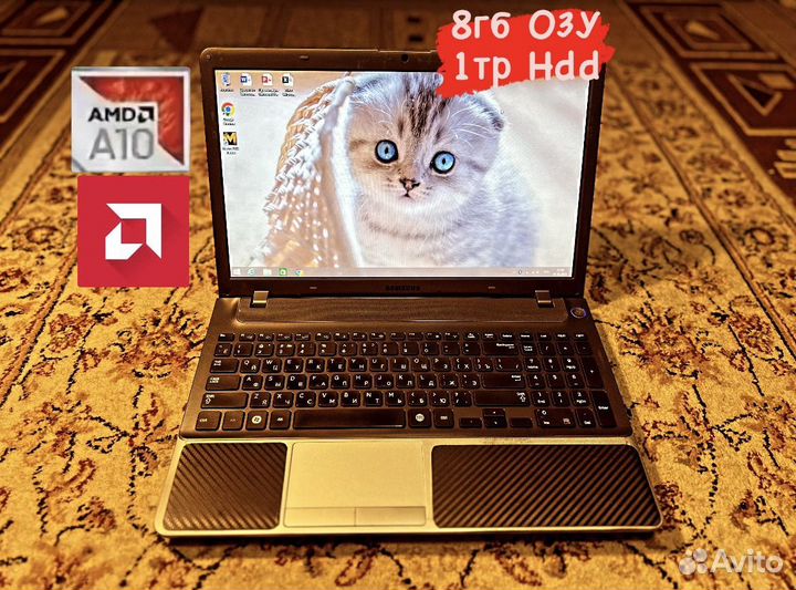 Игровой Ноутбук Samsung Amd A10/8гб/1тр/2гб видео