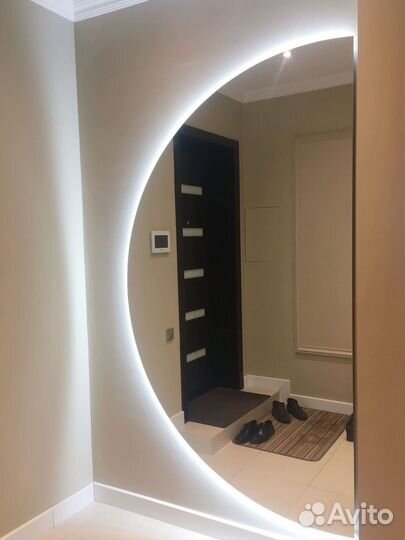 Круглое зеркало с подсветкой в ванную