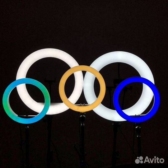 Новая кольцевая лампа 26 33 36 45 46см цветная