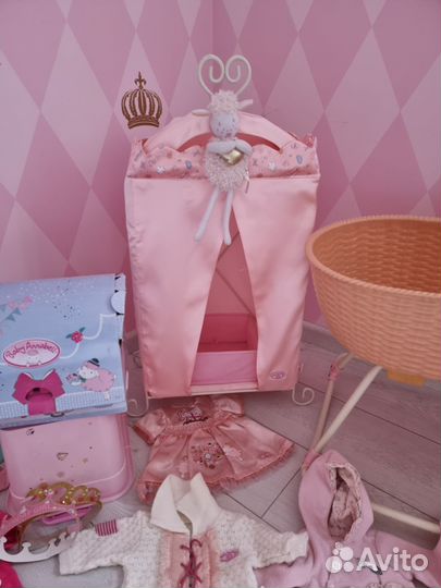 Одежда, шкаф, колыбель baby annabell