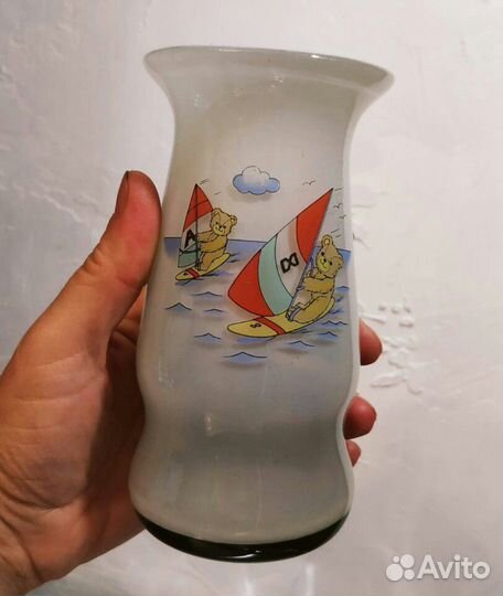 Вазы, бокалы цветное стекло