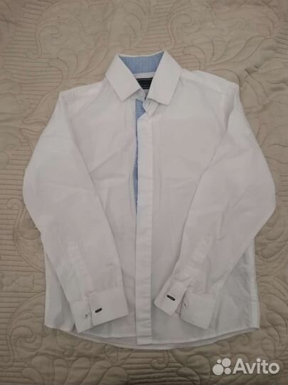 Рубашка белая next 122 размер