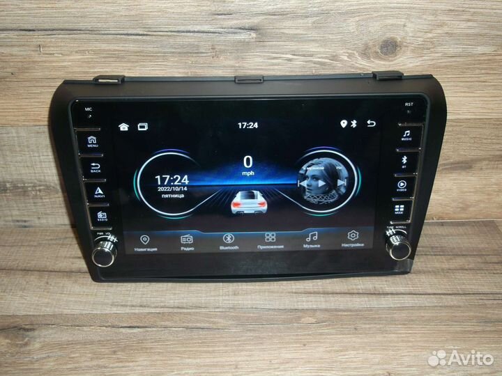 Магнитола Mazda 3bk Android с физическими кнопками