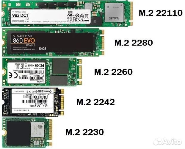 SSD M.2 (2260) диск 512GB/1TB/2TB (Новый)