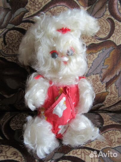 Заяц, мягкая игрушка из СССР