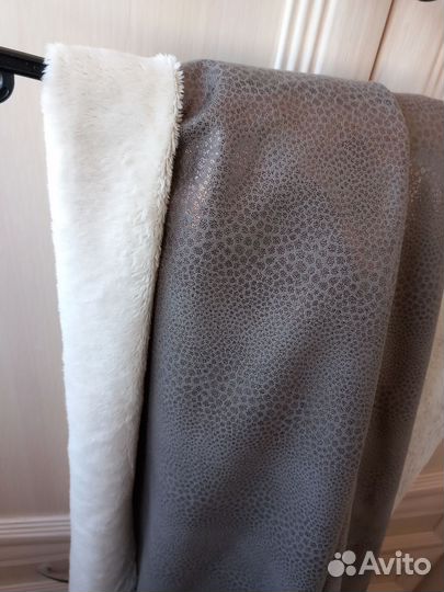 Ткань - дублёнка искусственная