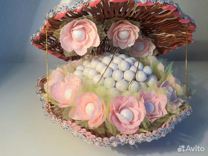 Цветочно - конфетная раковинка