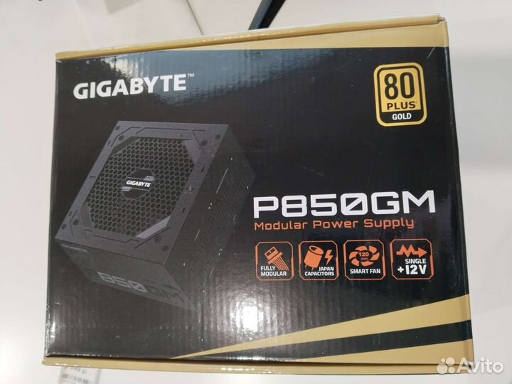 Блок питания gigabyte GP-P850GM, 850Вт, 80 + gold