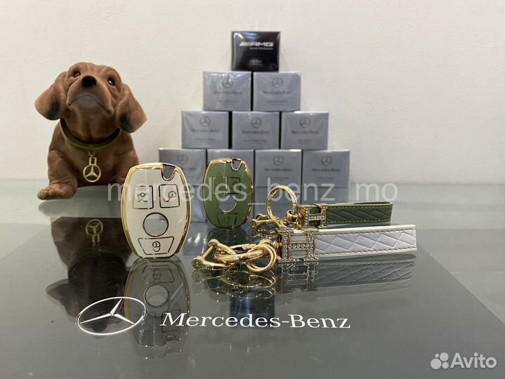 Чехол для ключа Мерседес Бенц с ремешком