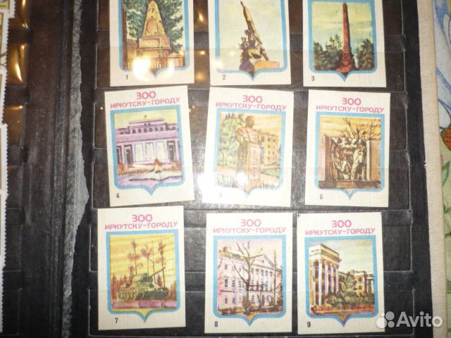 Спичечные этикетки 300 - лет город Иркутск 28 шт