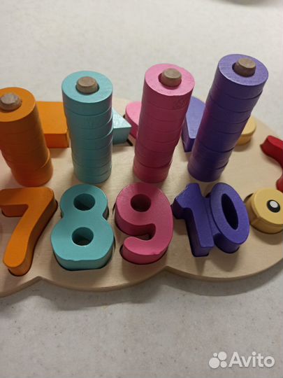 Детские развивающие игрушки деревянные