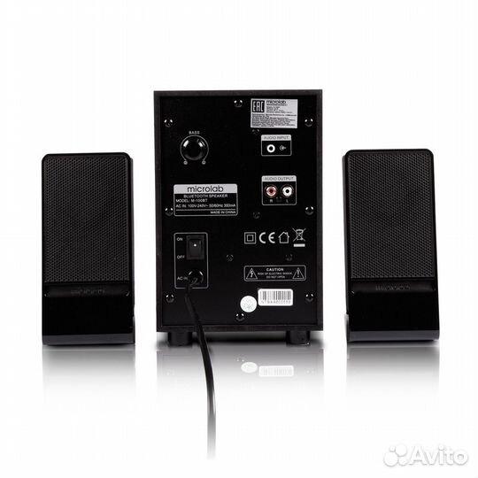 Колонки 2.1 microlab M-100BT, черный цвет, 22.5+5W