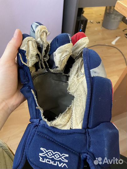 Замена ладошек на хоккейных перчатках