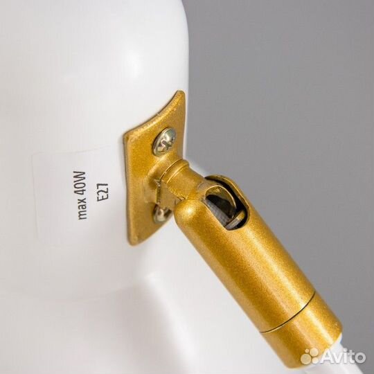 Настольная лампа 'Джордж' 1х40Вт Е27 белый 20,5х14