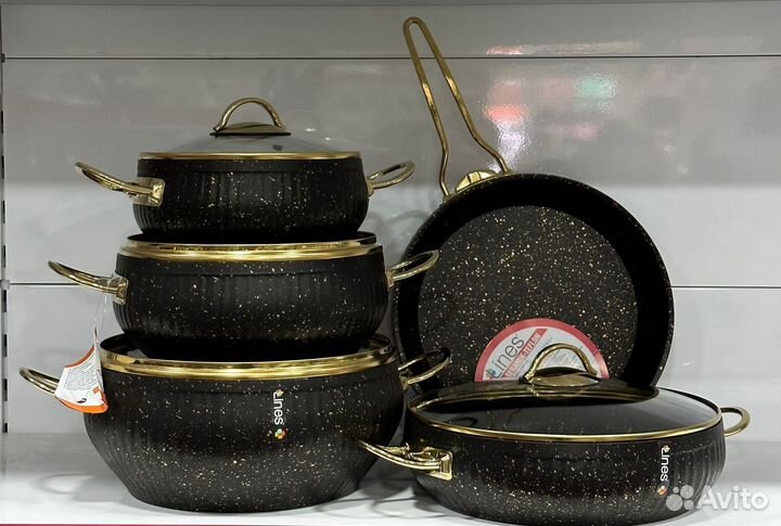 Набор кастрюли антипригарные 9 предметов