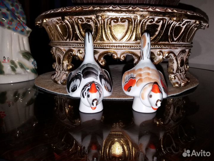 Статуэтки курочки СССР Вербилки продажа парой