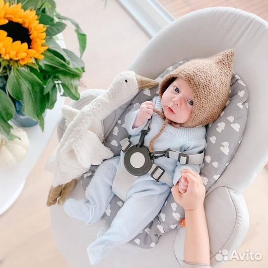 Прокат аренда Шезлонг Steps Bouncer серый