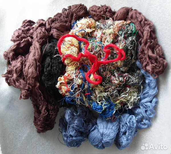 Нитки Мулинэ для Вышивки разноцветные 500 грамм