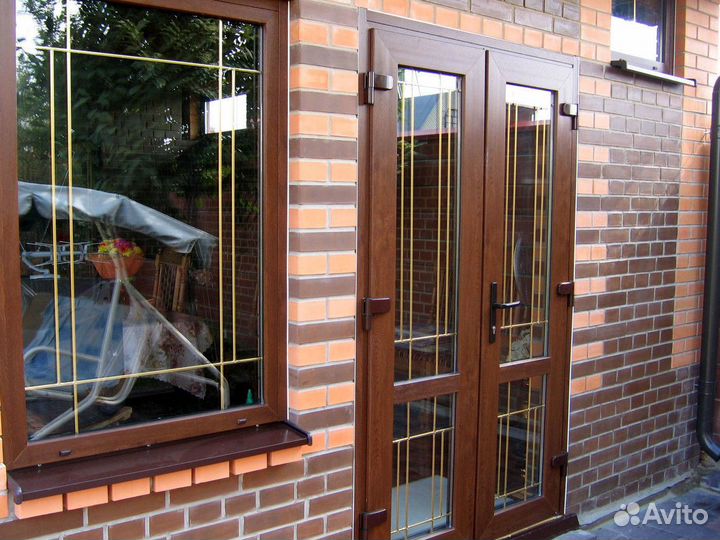 Двери окна под дерево золотой дуб