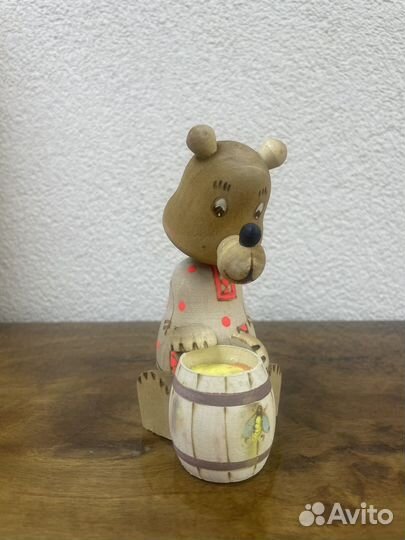 Деревянная игрушка СССР Медведь