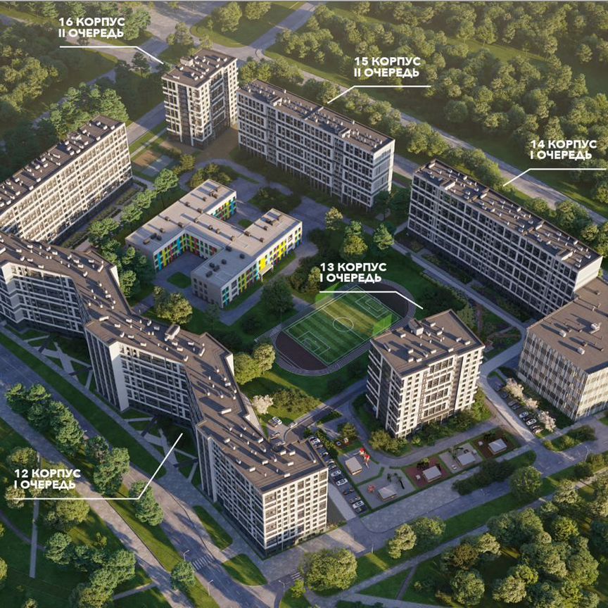 Квартира-студия, 36,7 м², 3/13 эт.