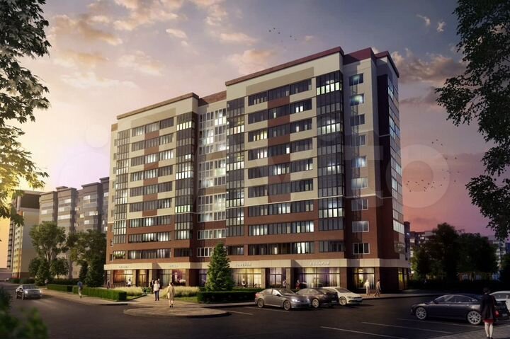 2-к. квартира, 63 м², 8/16 эт.