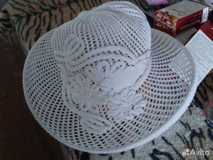 Шапка женская вязаная летняя