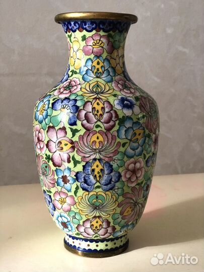 Ваза раритет Клуазоне, Китай