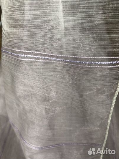 Тюль с багетом