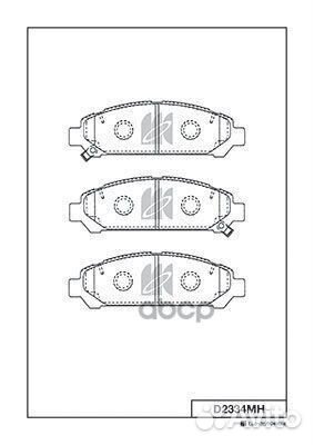 Колодки тормозные, передние (с антискрипной пла