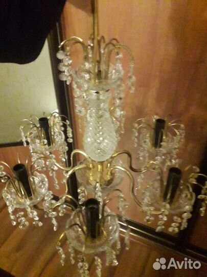 Люстра хрусталь Чехия