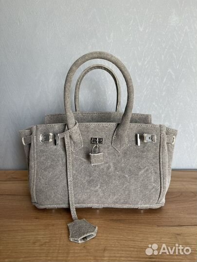 Сумка в стиле hermes birkin 25 см новая