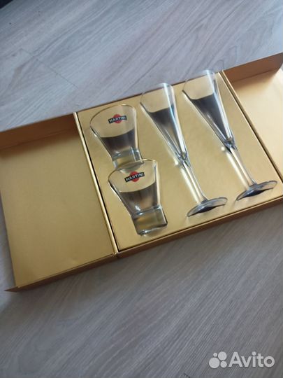 Подарочный набор бокалов Мартини