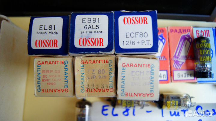Лампы ECF80 Cossor RFT.всё в списке на фото
