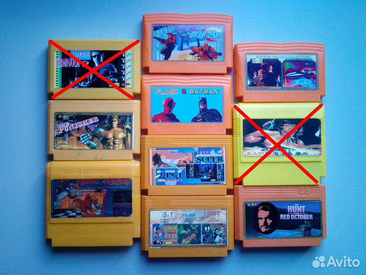 Картриджи для Денди из 90-х