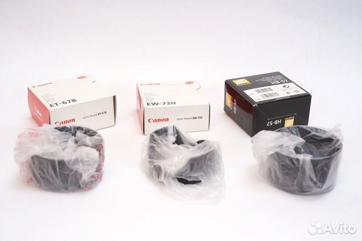 Оригинальные бленды Canon, Nikon, Minolta