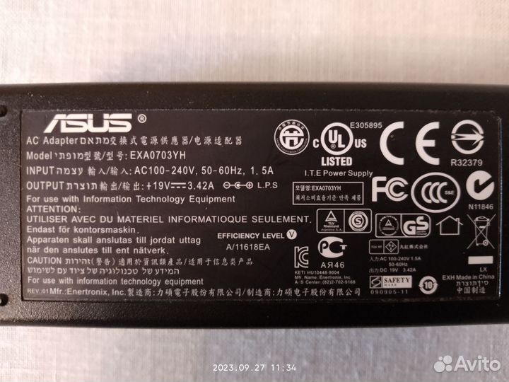 Блок питания для ноутбука asus