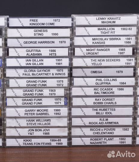 Аудиокассеты Студийные Список в Описании