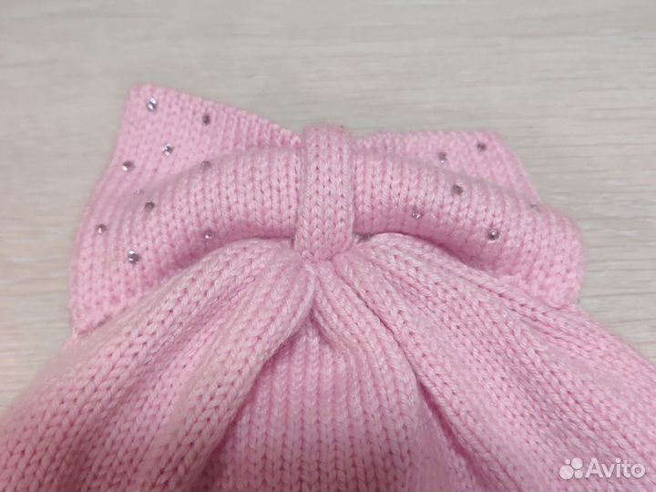 Шапка для девочки демисезонная