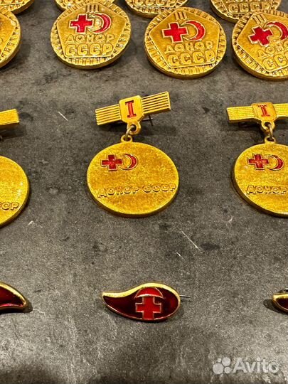 Значки донор СССР 167 шт