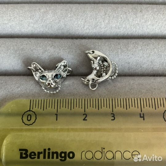 Серьги кошка с пирсингом