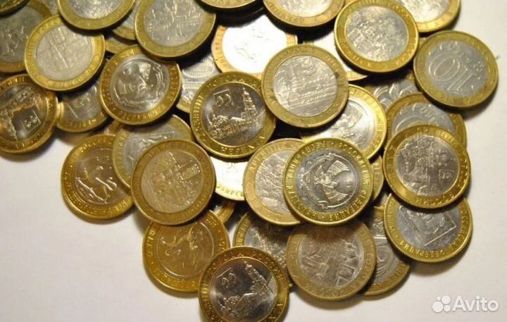 Юбилейные биметаллические монеты 10 р. (биметалл)