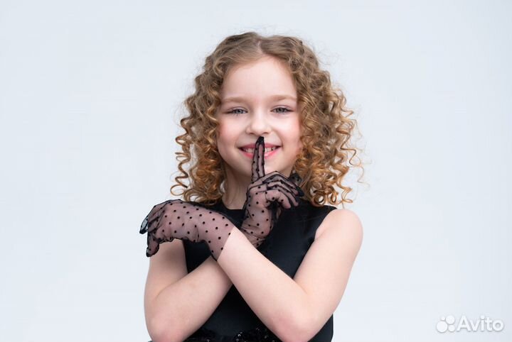 Детские перчатки фатиновые