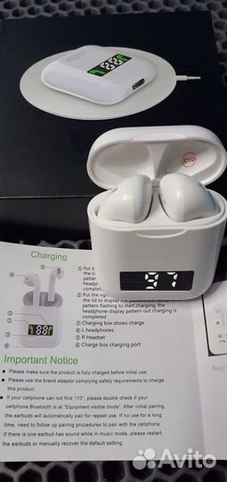 Беспроводные наушники Airpods i99 Индикатор заряда