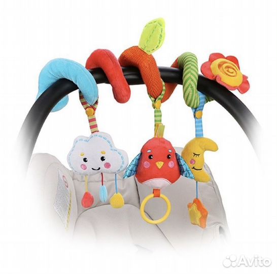 Игрушка-растяжка «Жирафики» + слоники Монтессори