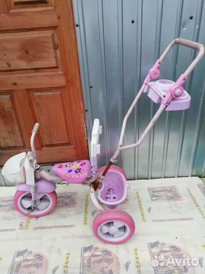 Велосипед детский б/у с регулирующей ручкой